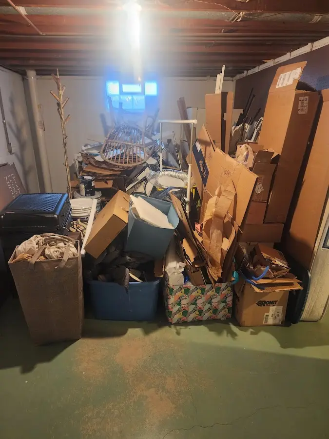 Roll-off dumpster container at job site for Yard Waste Dumpster Rental in Palm Harbor